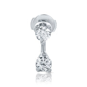 LARGE ROUND DIAMOND ORBIT EARRING