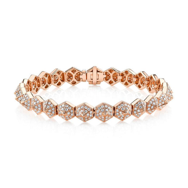 SIX-SIDED DIAMOND SPIKE BRACELET