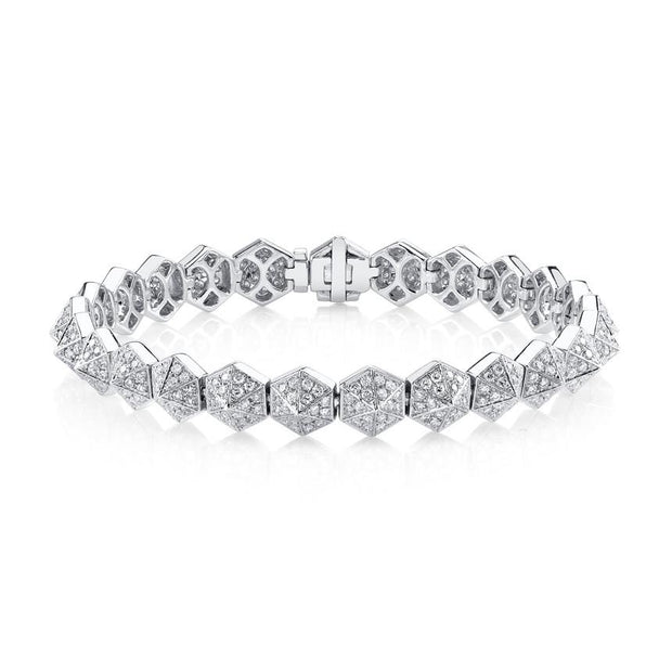 SIX-SIDED DIAMOND SPIKE BRACELET