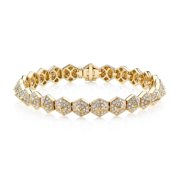 SIX-SIDED DIAMOND SPIKE BRACELET