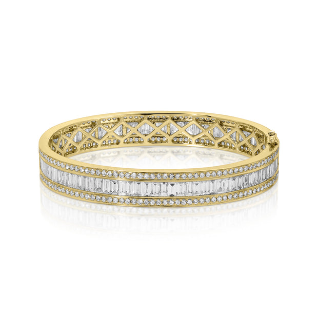 STACKED DIAMOND OVAL BRACELET