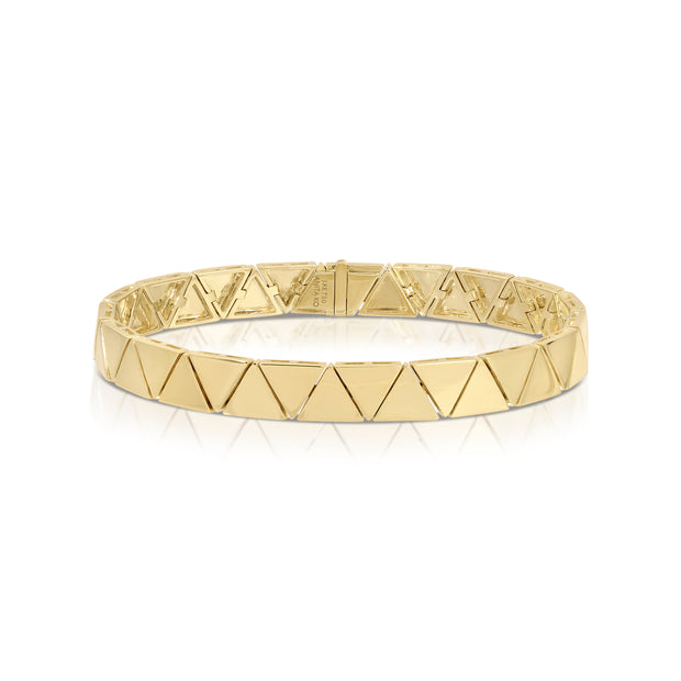 WIDE GOLD CLEO BRACELET