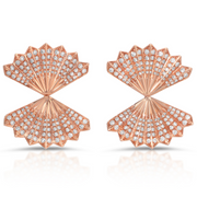 LARGE DIAMOND FAN EARRINGS