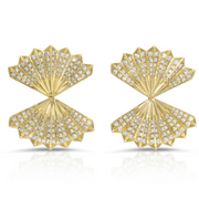 LARGE DIAMOND FAN EARRINGS