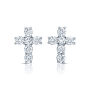 DIAMOND CROSS STUDS