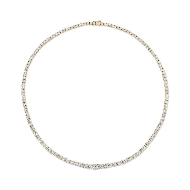 LARGE GRADUATED DIAMOND HEPBURN CHOKER