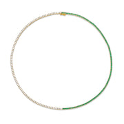 EMERALD AND DIAMOND HEPBURN CHOKER