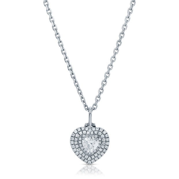HEART SHAPED DIAMOND LOULOU LOCKET