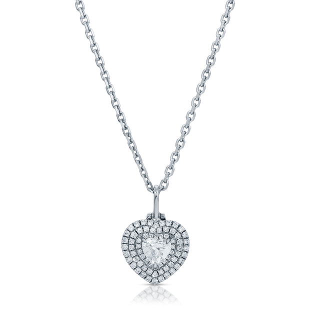 HEART SHAPED DIAMOND LOULOU LOCKET