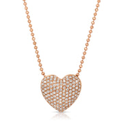 PAVE DIAMOND HEART NECKLACE