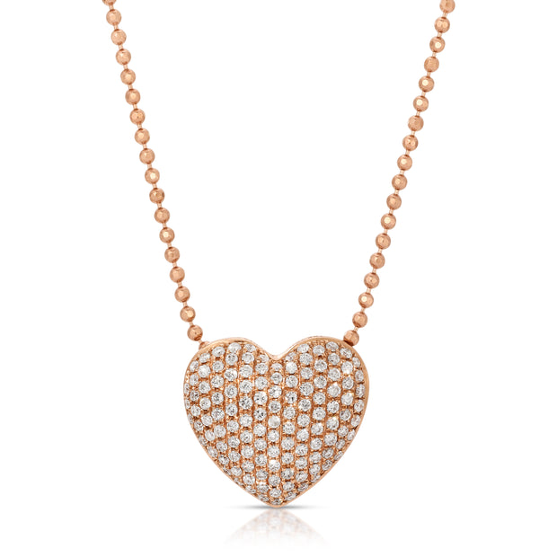 PAVE DIAMOND HEART NECKLACE