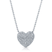 PAVE DIAMOND HEART NECKLACE