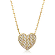 PAVE DIAMOND HEART NECKLACE