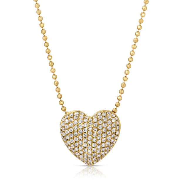 PAVE DIAMOND HEART NECKLACE