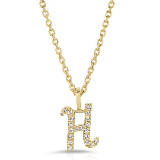 DIAMOND INITIAL DROP PENDANT