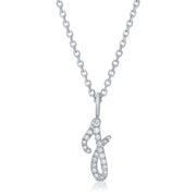 DIAMOND INITIAL DROP PENDANT