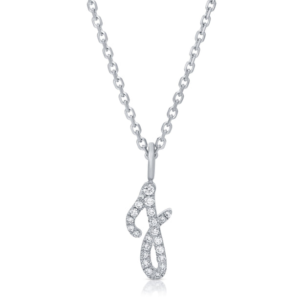 DIAMOND INITIAL DROP PENDANT