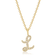 DIAMOND INITIAL DROP PENDANT