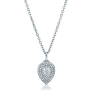 PEAR SHAPED DIAMOND PAVE LOULOU LOCKET