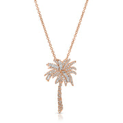 DIAMOND PALM TREE PENDANT