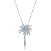 DIAMOND PALM TREE PENDANT