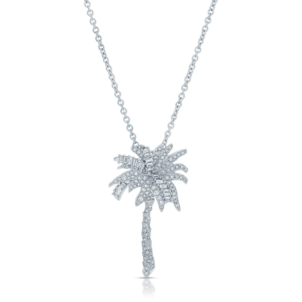 JENNIFER MEYER Large Palm Tree 18-karat gold, diamond and emerald necklace  | NET-A-PORTER