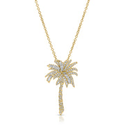 DIAMOND PALM TREE PENDANT