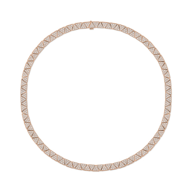 WIDE PAVE DIAMOND CLEO CHOKER