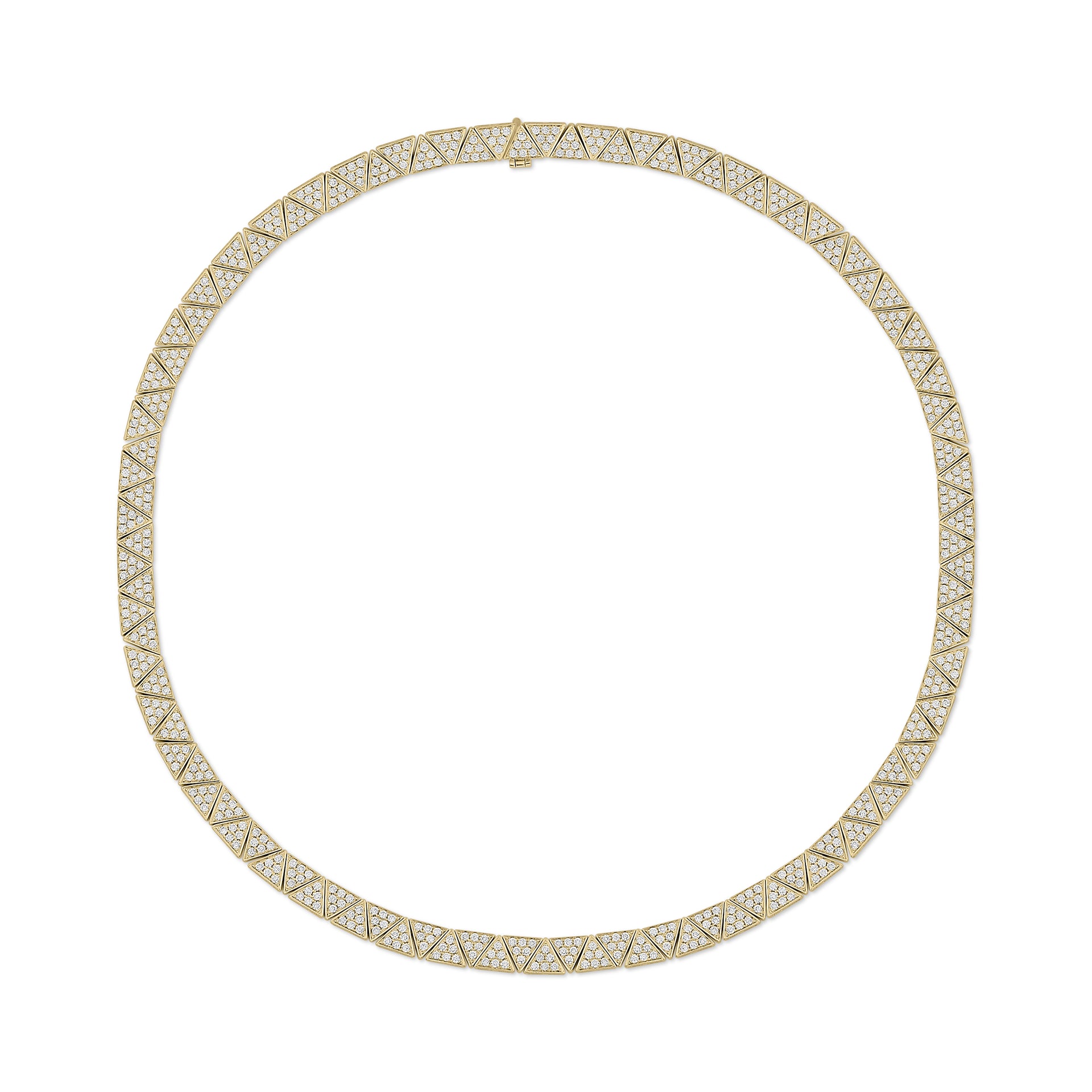  WIDE PAVE DIAMOND CLEO CHOKER