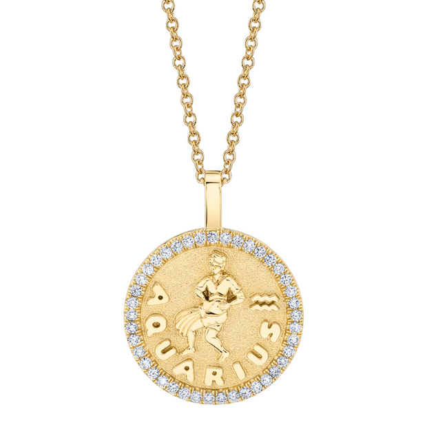 Aquarius 2025 coin necklace