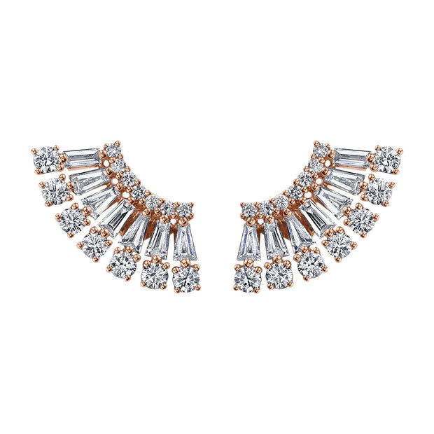 AVA FLOATING DIAMOND STUDS