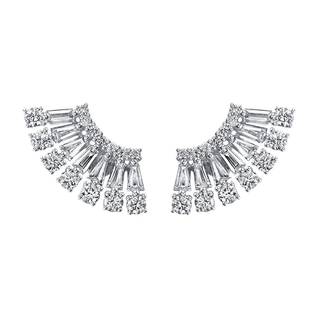 AVA FLOATING DIAMOND STUDS