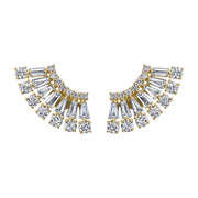 AVA FLOATING DIAMOND STUDS