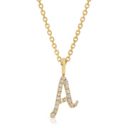 DIAMOND INITIAL DROP PENDANT