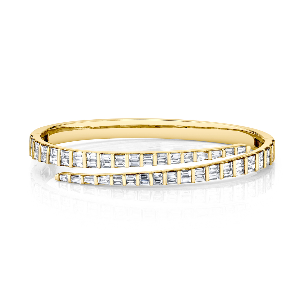 Baguette Diamond Coil Bracelet