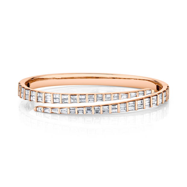 BAGUETTE DIAMOND COIL BRACELET