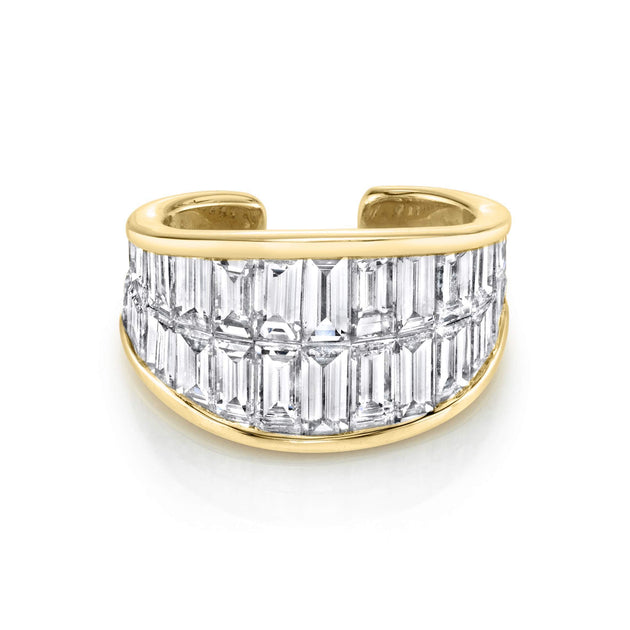 anita ko BAGUETTE DIAMOND GALAXY EAR CUFF