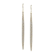 LONG DIAMOND DAGGER EARRINGS