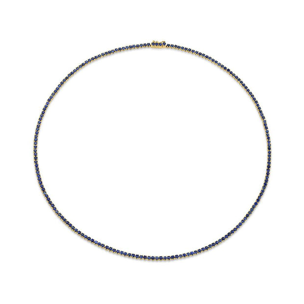 BLUE SAPPHIRE HEPBURN CHOKER 16"