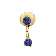 BLUE SAPPHIRE ORBIT EARRING