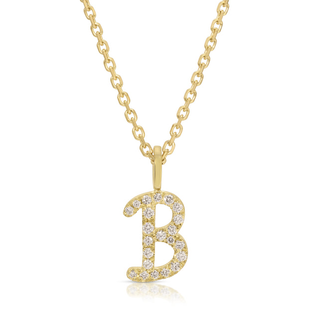 DIAMOND INITIAL DROP PENDANT