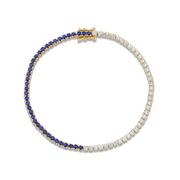 DIAMOND AND BLUE SAPPHIRE HEPBURN BRACELET