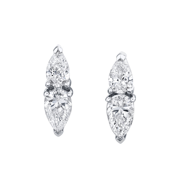 ELLA PEAR SHAPED DIAMOND EARRINGS