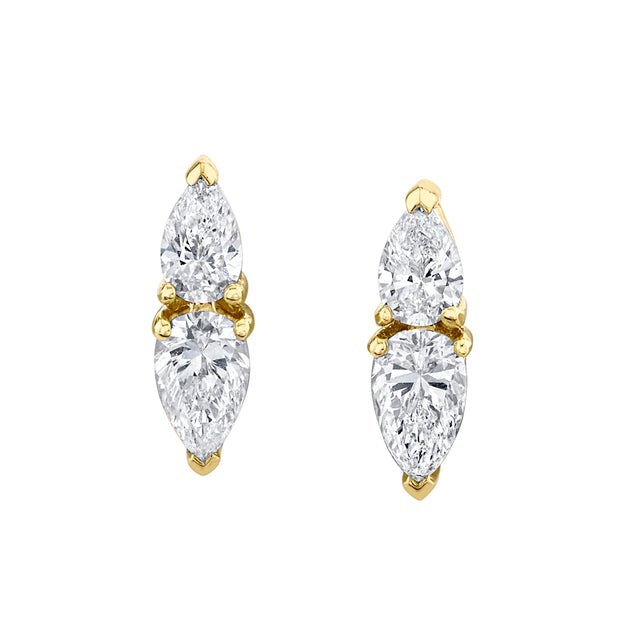 ELLA PEAR SHAPED DIAMOND EARRINGS