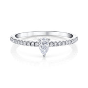 ME/YOU PEAR DIAMOND PAVE RING