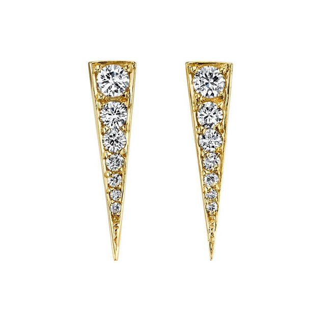 anita ko SMALL DIAMOND DAGGER EARRINGS