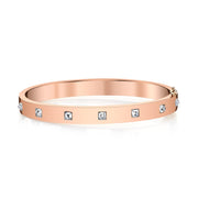 INVERTED DIAMOND PRINCESS CUT OVAL BRACELET