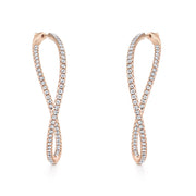 DIAMOND TWISTED HOOPS
