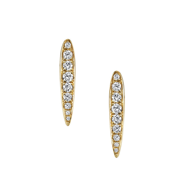 SMALL DIAMOND SPEAR EARRINGS