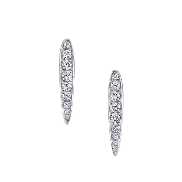 SMALL DIAMOND SPEAR EARRINGS